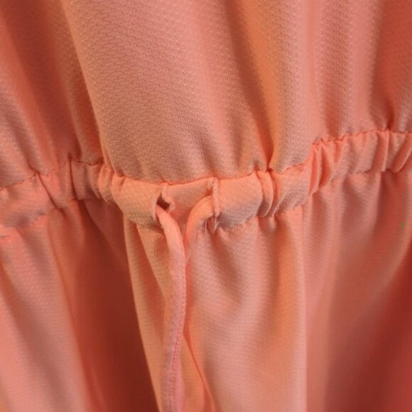 ZX Outdoor Lifestyle XXL Tangerine Womens Drawstring Waist Dress Roll Tab Sleeve - Picture 3 of 4